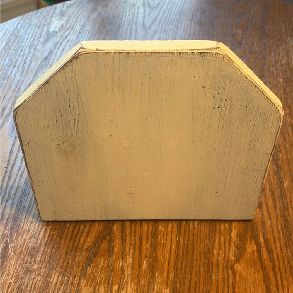 Vintage Distressed White Wooden Corbel-Style Wall Shelf